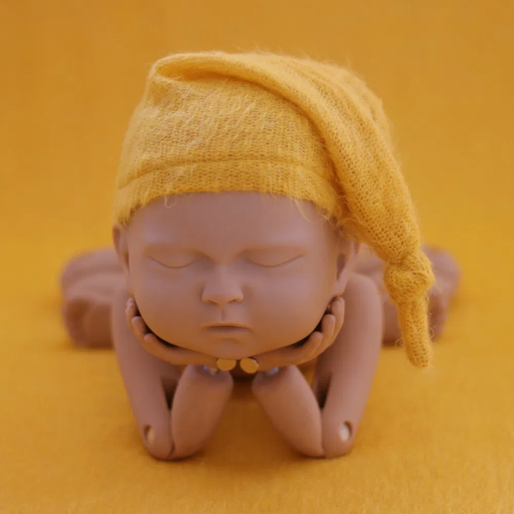 Newborn Photography Props Mohair Long Tail Hat