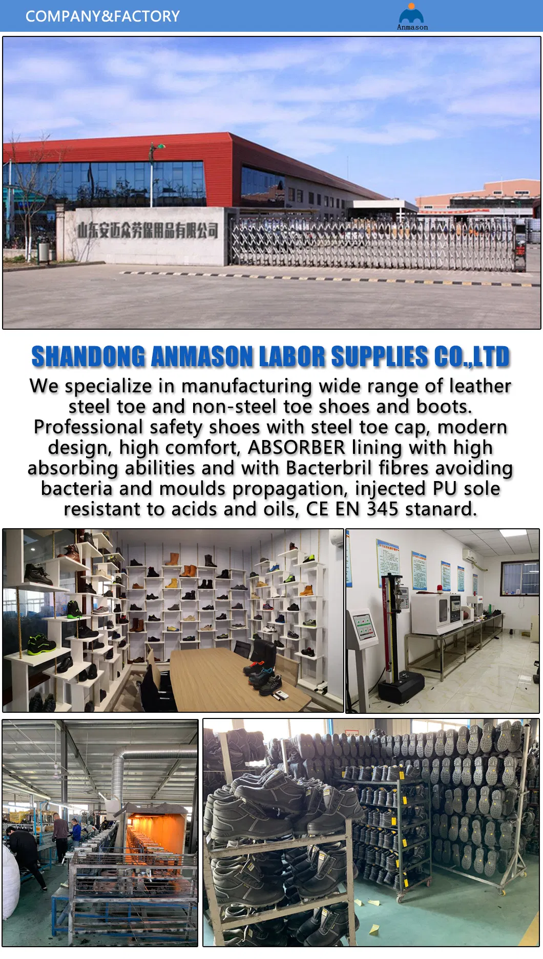 Newest Safety Shoes Popular for All Seasons Working Boots