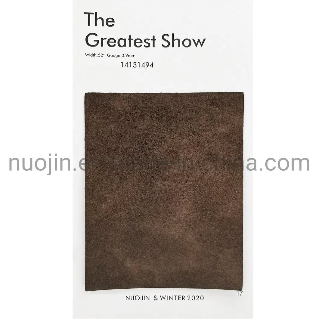 Nubuck Sport Leather PU for Shoe Making Materials and Bags, Sofa