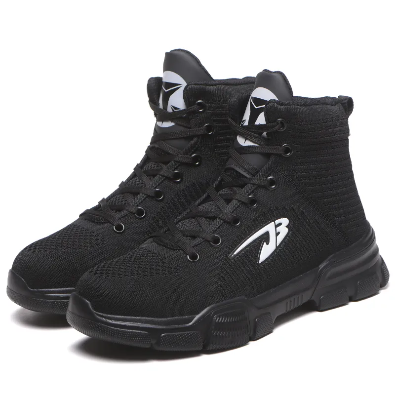OEM/ODM Warehouse Anti Smashing MID Cut Steel Toe Men Working Safety Boots