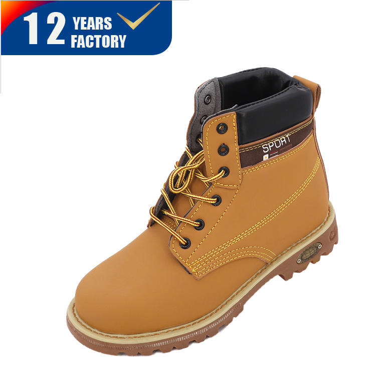 Oil Resistance Safety Boots Construction Working Genuine Leather Shoes