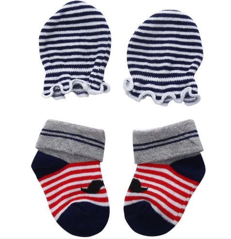 Protect Anti Scratch Baby Face Cotton Newborn Baby Socks Mittens