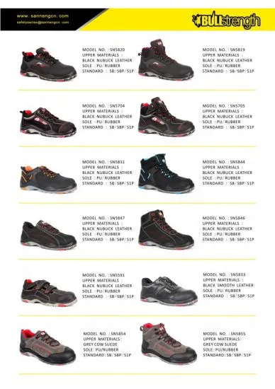 PU Injection Steel Toe Safety Boots S1p Basic Embossed Leather Safety Shoes Industrial/Work Footwear/Army Boots Sn1358