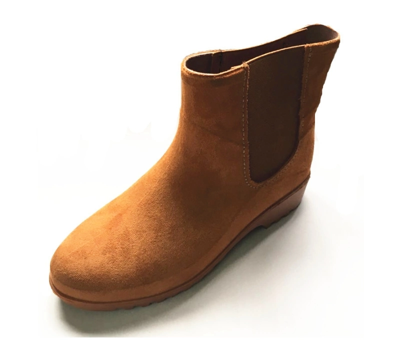 Rain Boots Rain Boots Fashion Velvet Rain Boots Low Tube Women's Water Shoes Rubber Shoes