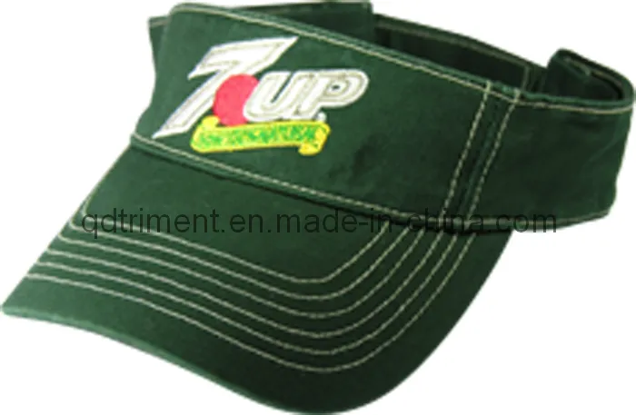 Rubber Taping Sandwich Patched Embroidery Sport Sun Visor (TRV017)