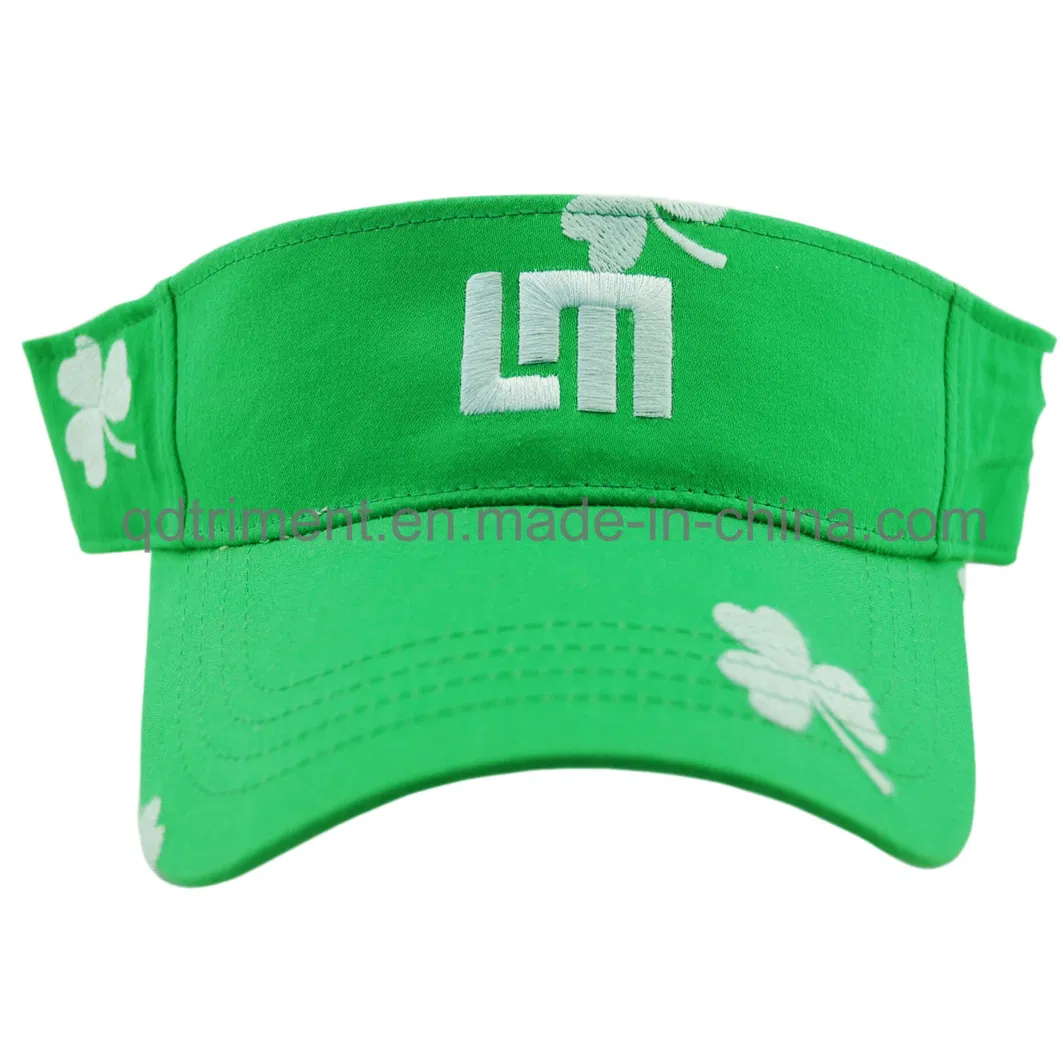 Rubber Taping Sandwich Patched Embroidery Sport Sun Visor (TRV017)