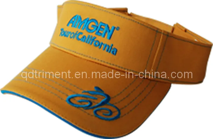 Rubber Taping Sandwich Patched Embroidery Sport Sun Visor (TRV017)