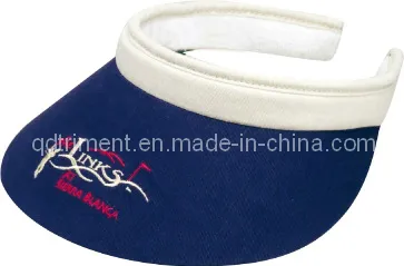 Rubber Taping Sandwich Patched Embroidery Sport Sun Visor (TRV017)