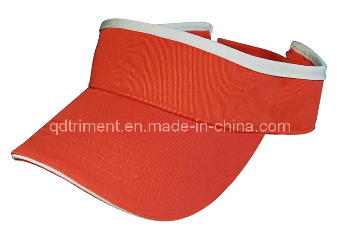 Rubber Taping Sandwich Patched Embroidery Sport Sun Visor (TRV017)