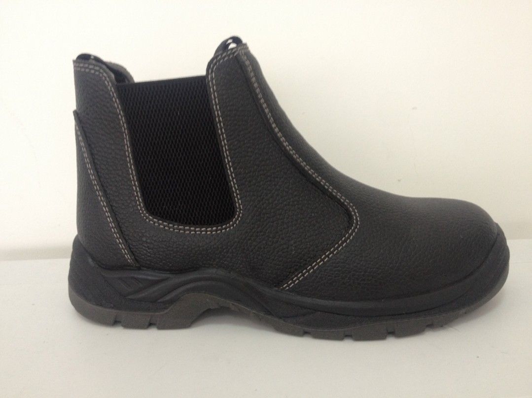 S1p Embossed Leather Safety Shoes/Boot Men/Lady Industrial Footwear with Steel Toe Cap Wholesale Construction Heavy Duty Israel Style (SN1712)