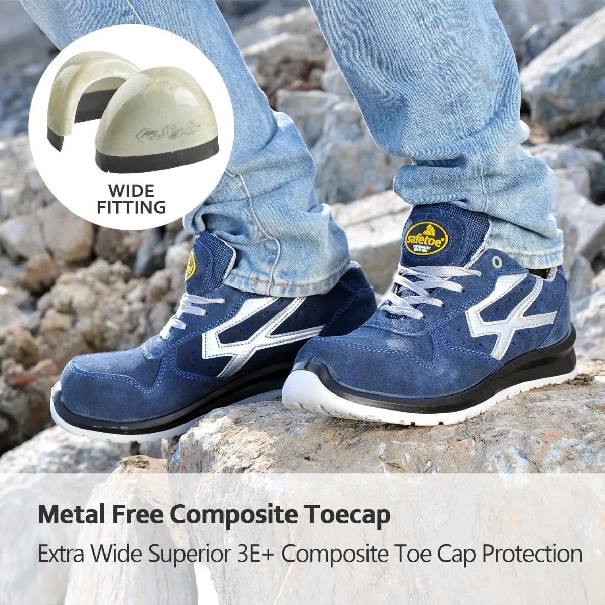 Safetoe Suede Leather Working Safety Shoes Manufacturer Steel Toe, CE S1p Antistatic & Oil Resistant Safety Work Shoes for Industrial USA Price Men & Women