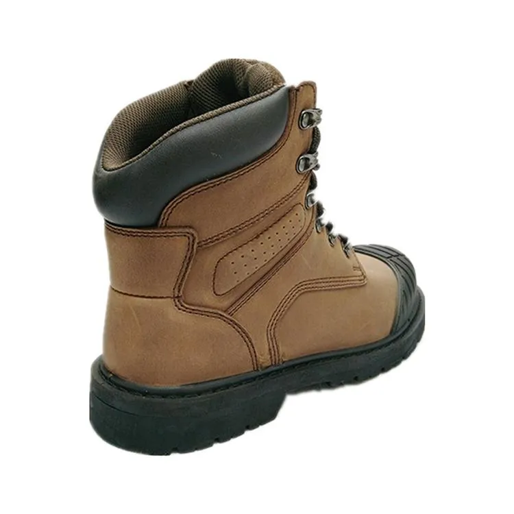 Safety Shoes with Steel Toe All in One Puncture Smash Proof Genuine Leather Safety Boots Goodyear Welted Construction