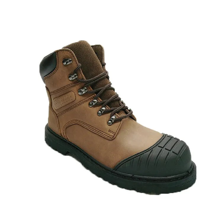 Safety Shoes with Steel Toe All in One Puncture Smash Proof Genuine Leather Safety Boots Goodyear Welted Construction
