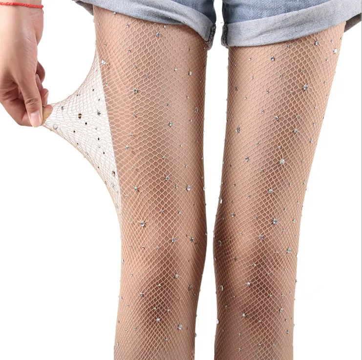 Shining Diamond Blingbling Long Stocking, Sexy Girl Shiny Stockings