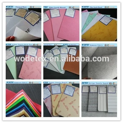 Shoe Materials Paper Insole Texon Board with EVA