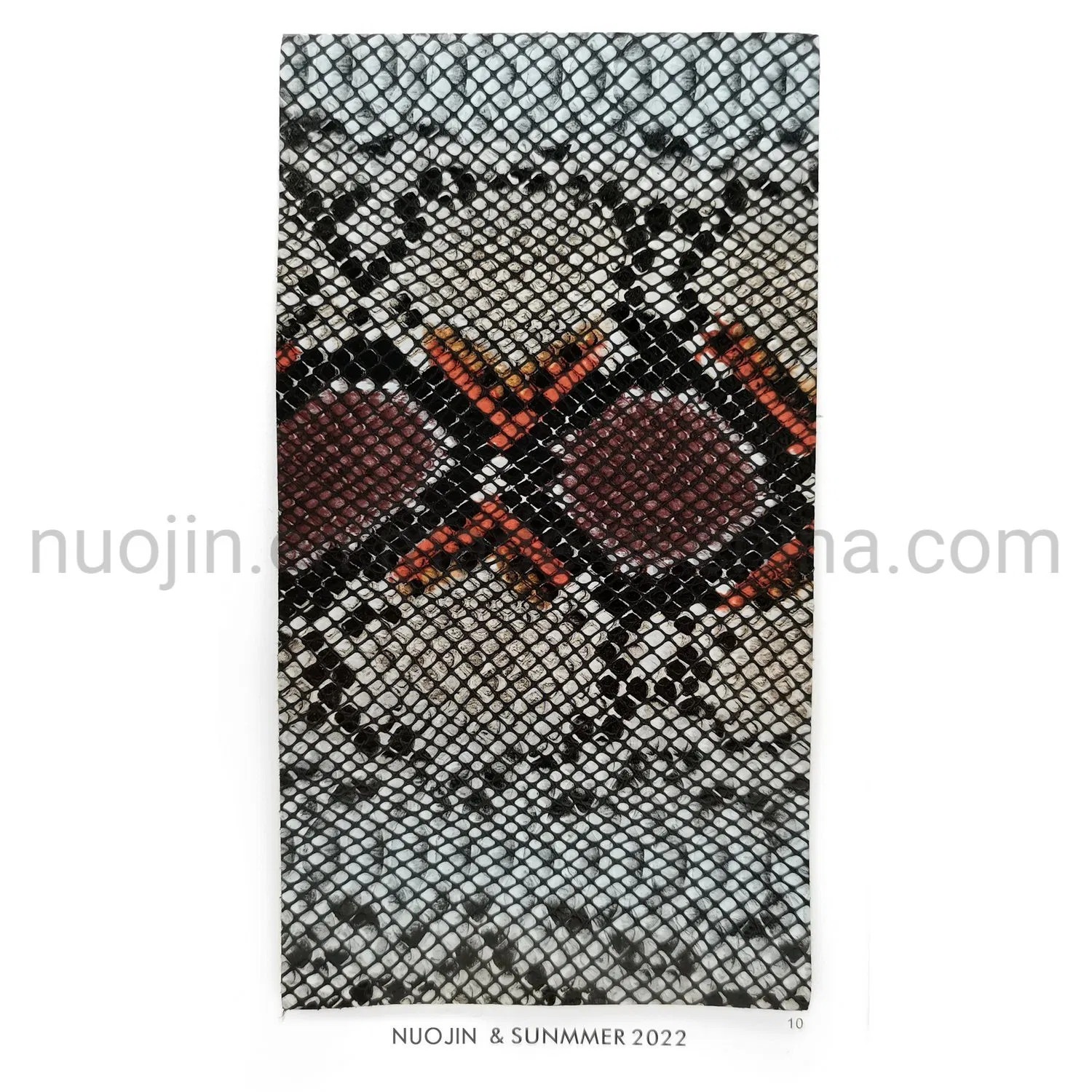 Skin Leather Handbag Stocklot Fabric Snake Skin Pattern Surface PU Leather