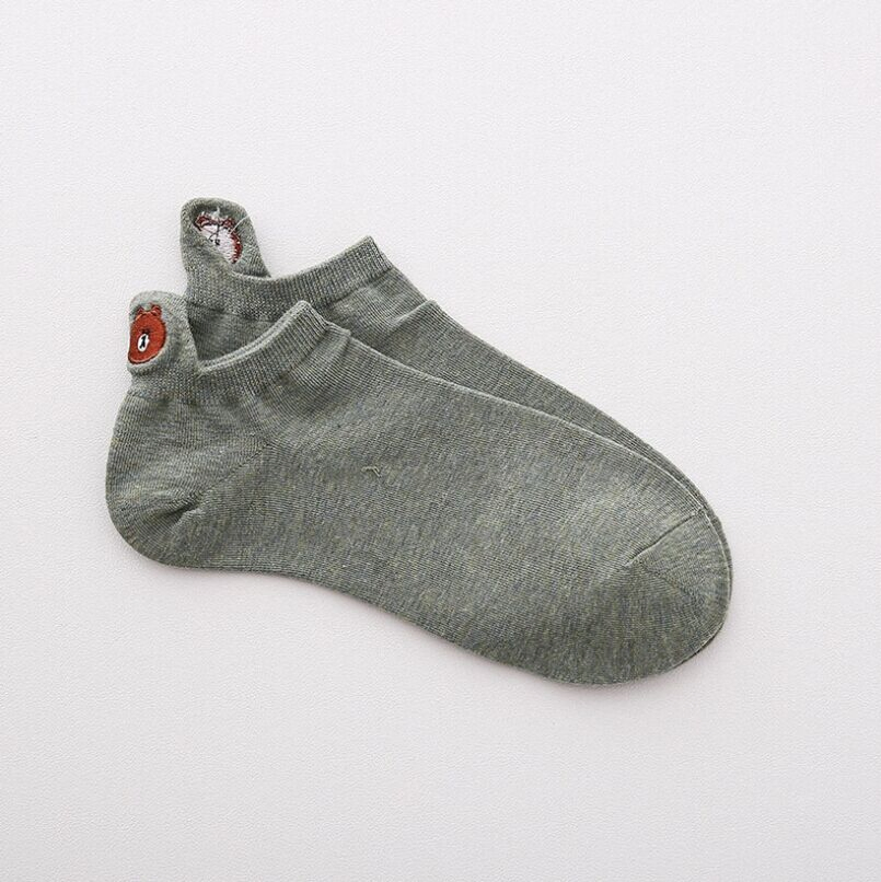 Spring Lady Cute Teen Girl Cotton Low Cut Socks