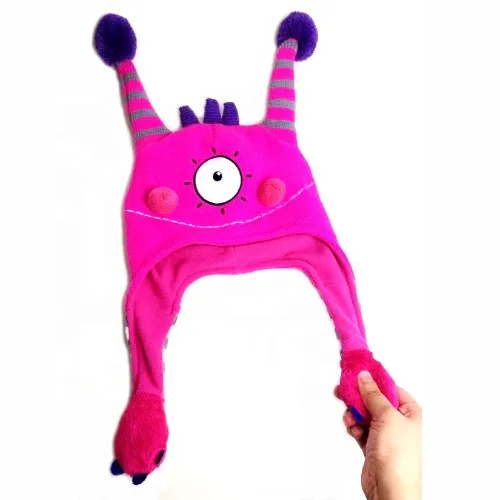 Squeeze Ears Flip Hat Knitted Animal Hat Squeeze Fun Flipping Hat