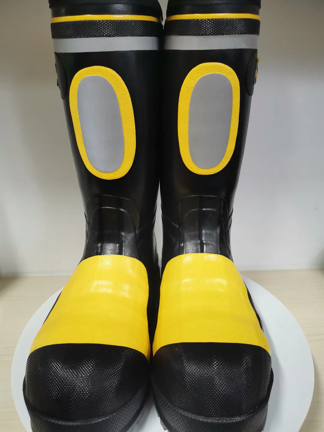 Steel Midsole Rubber Metatarsal Protection Safety Boots for Mining Industry and Fireman