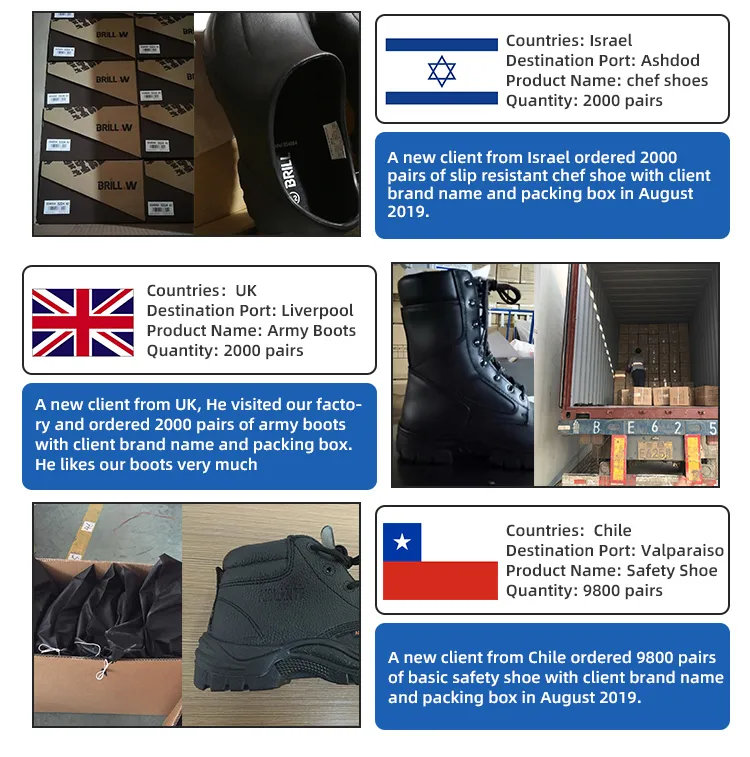 Stylish Construction Breathable Lightweight Men Leather Brand Comfortable Safety Shoes