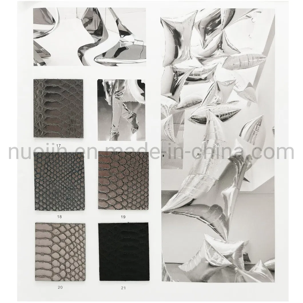 Symphony Fish Scale Colorful Embossing Synthetic PU Leather for Bags