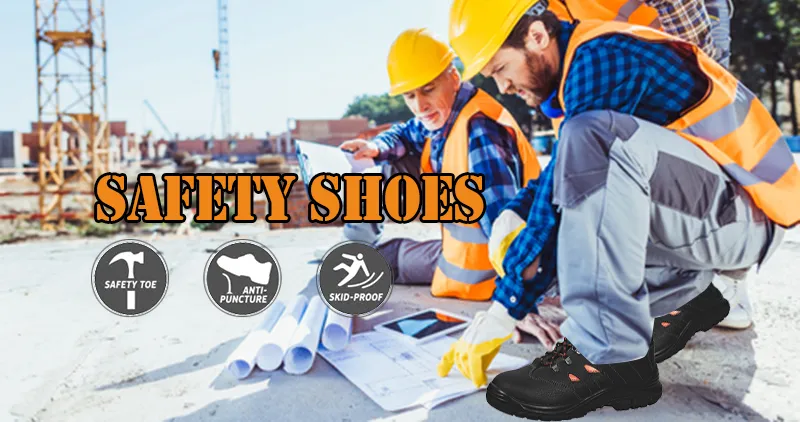 UF-145 Warm Lining Buffalo Leather Steel Toe Cap Safety Shoes
