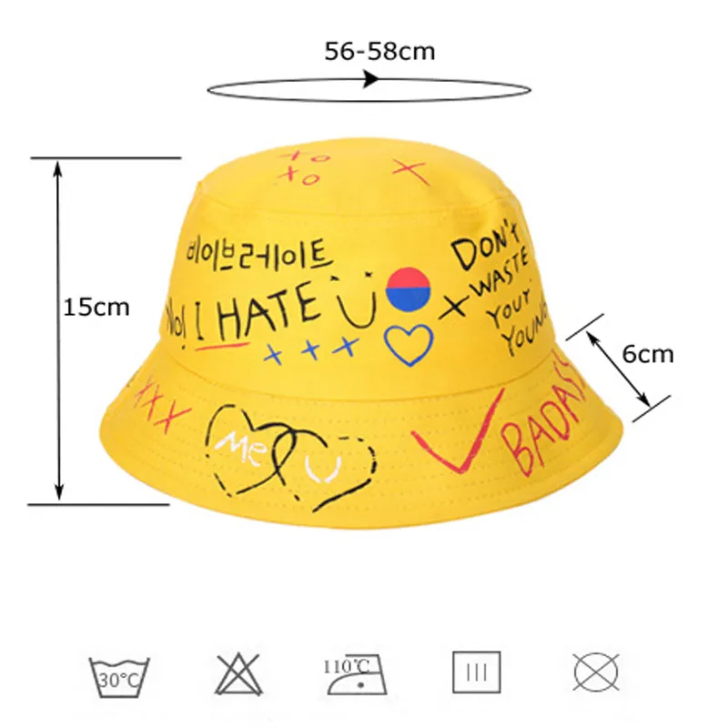 Unisex Harajuku Custom Logo Bucket Hat Fishing Outdoor Hip Hop Cap Men′s Street Summer Fisherman Hat Women