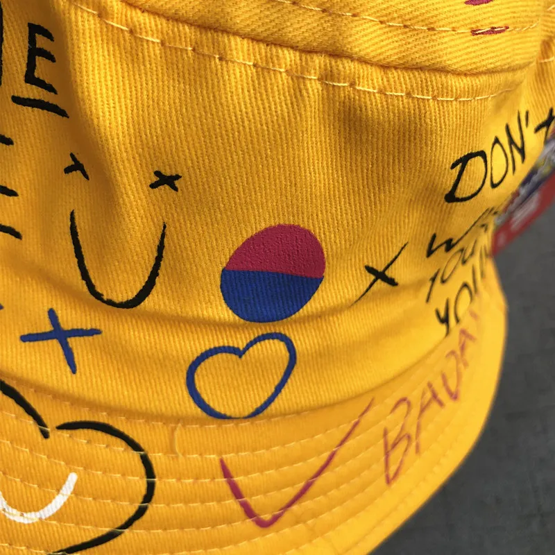 Unisex Harajuku Custom Logo Bucket Hat Fishing Outdoor Hip Hop Cap Men′s Street Summer Fisherman Hat Women