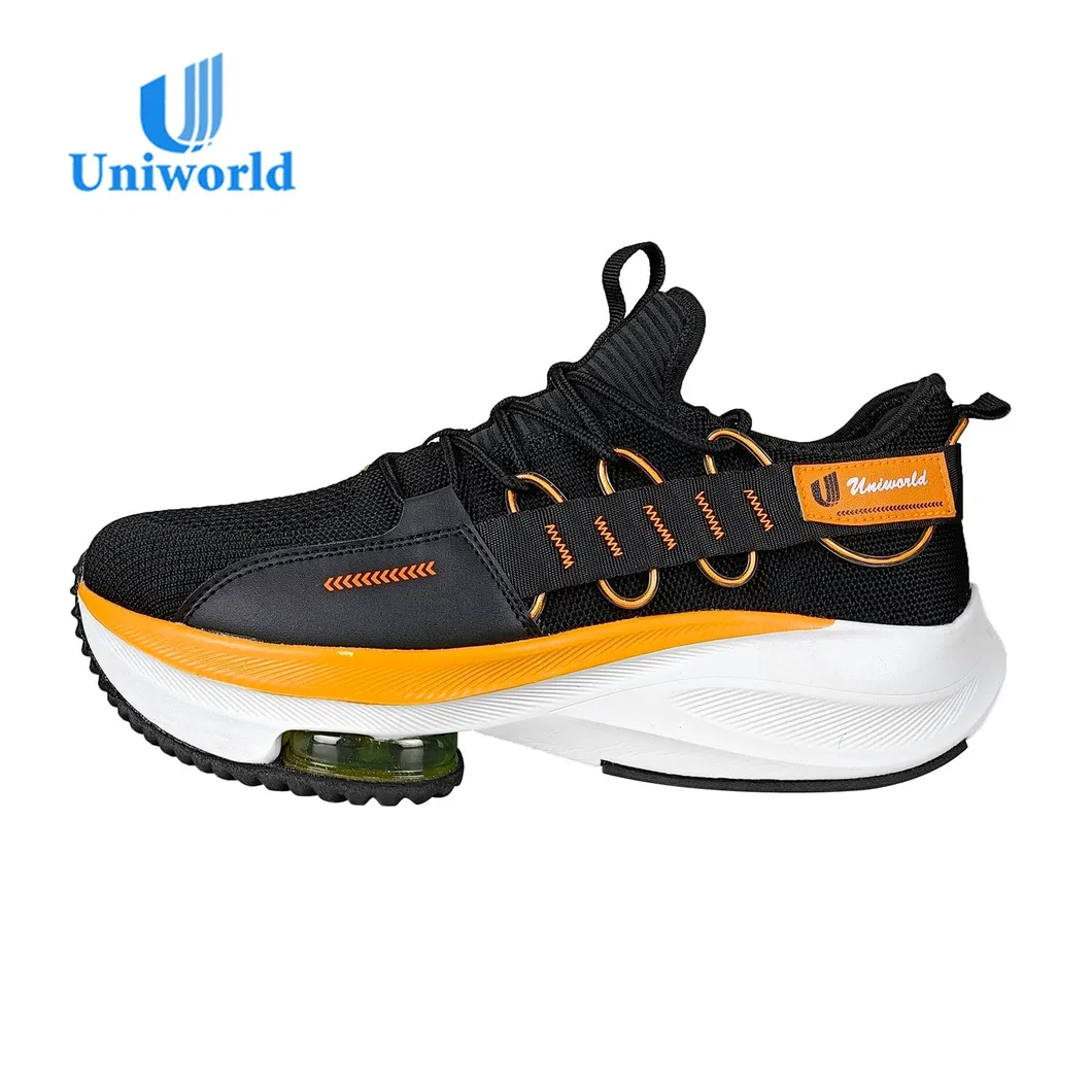 Uniworld Vietnam Factory Branded Custom Men′ S Fashion Air Cushion Stretch Soles Running Sports Walking Sports Shoes Sneakers
