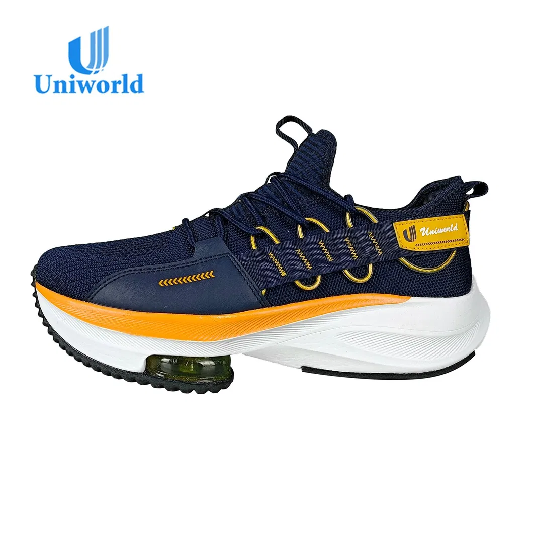 Uniworld Vietnam Factory Branded Custom Men′ S Fashion Air Cushion Stretch Soles Running Sports Walking Sports Shoes Sneakers