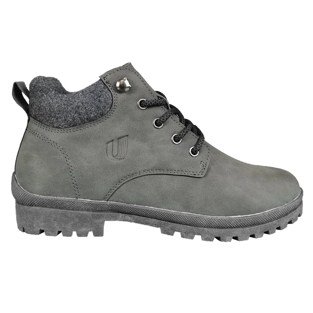 Uniworld Vietnam Factory Custom Wholesale New Latest Design PU Lady Martin Shoes Warm and Comfortable High-Top Women′ S Boots