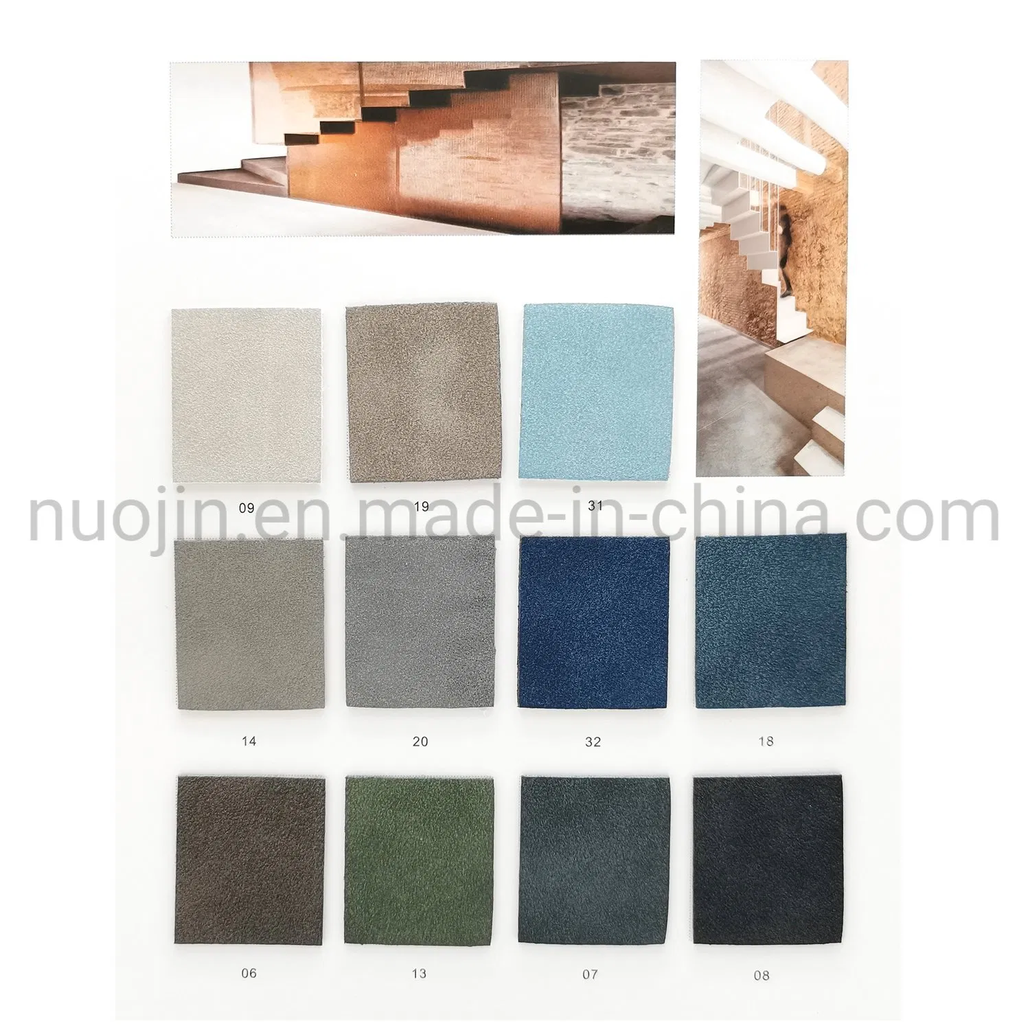 Very Popular Wenzhou Nubuck Suede PU Leather Brushed Design for Shoes
