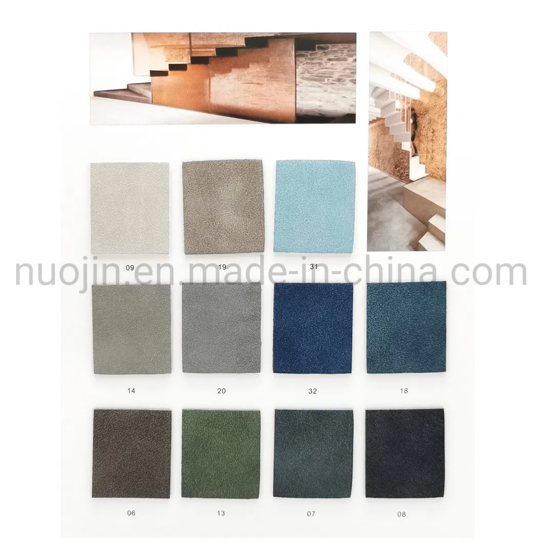 Very Popular Wenzhou Nubuck Suede PU Leather Brushed Design for Shoes