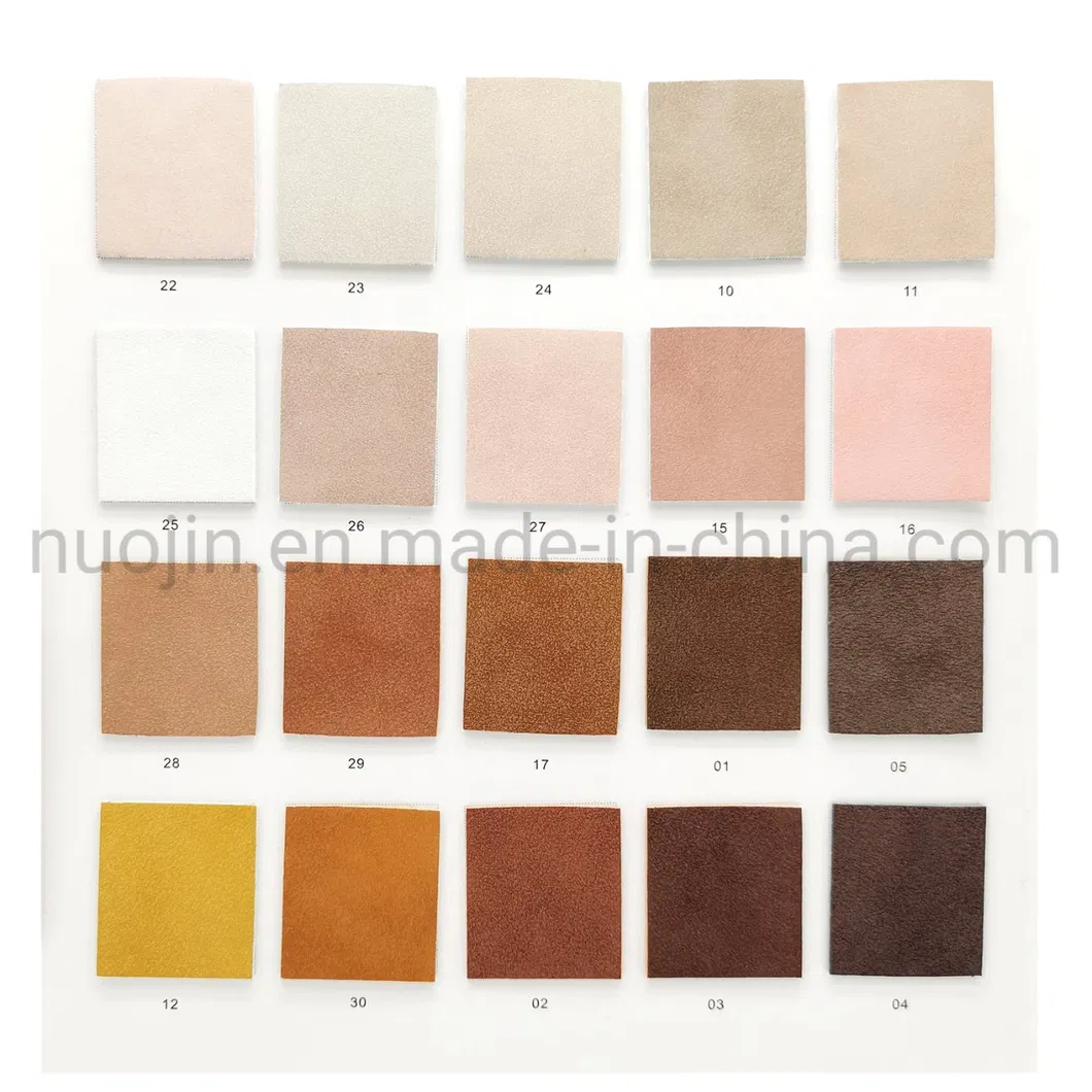 Very Popular Wenzhou Nubuck Suede PU Leather Brushed Design for Shoes
