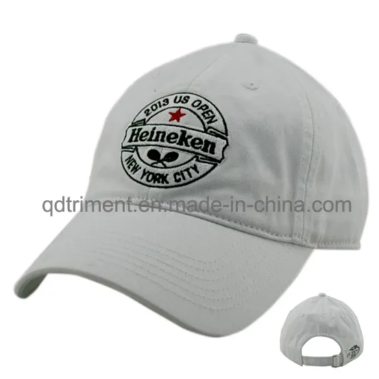 Washed Woven Patched Cotton Twill Sport Baseball Cap (TMB9239)