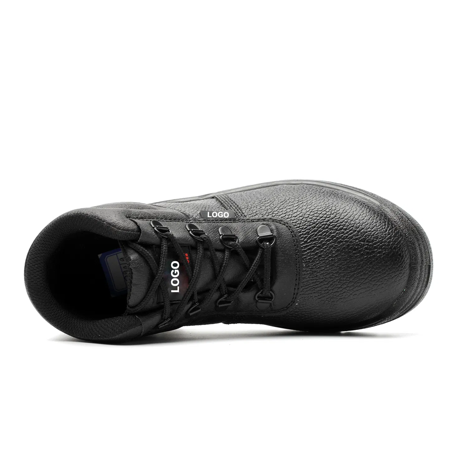 Wedge Light Weight Square Leather Boot Work Safety for Women