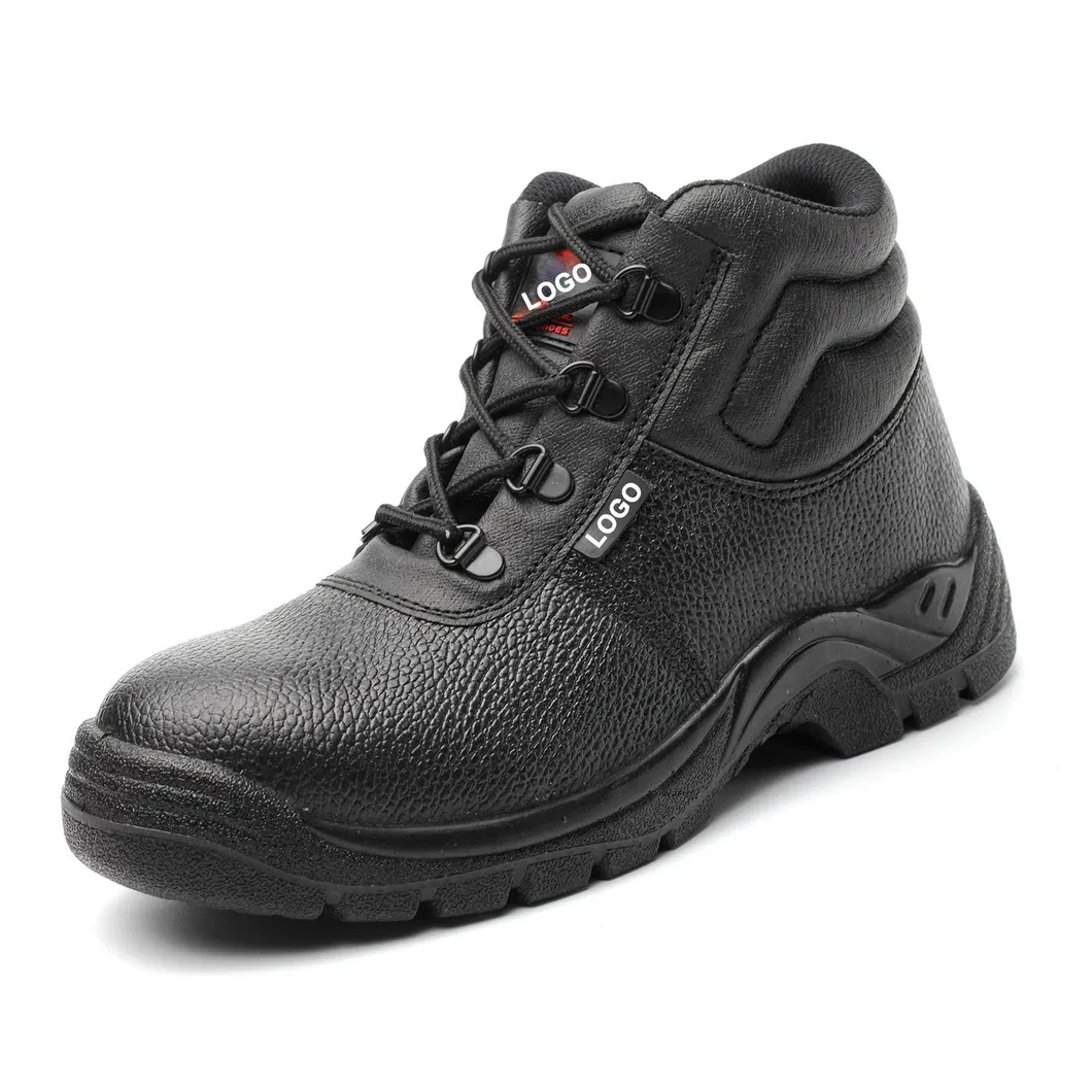 Wedge Light Weight Square Leather Boot Work Safety for Women