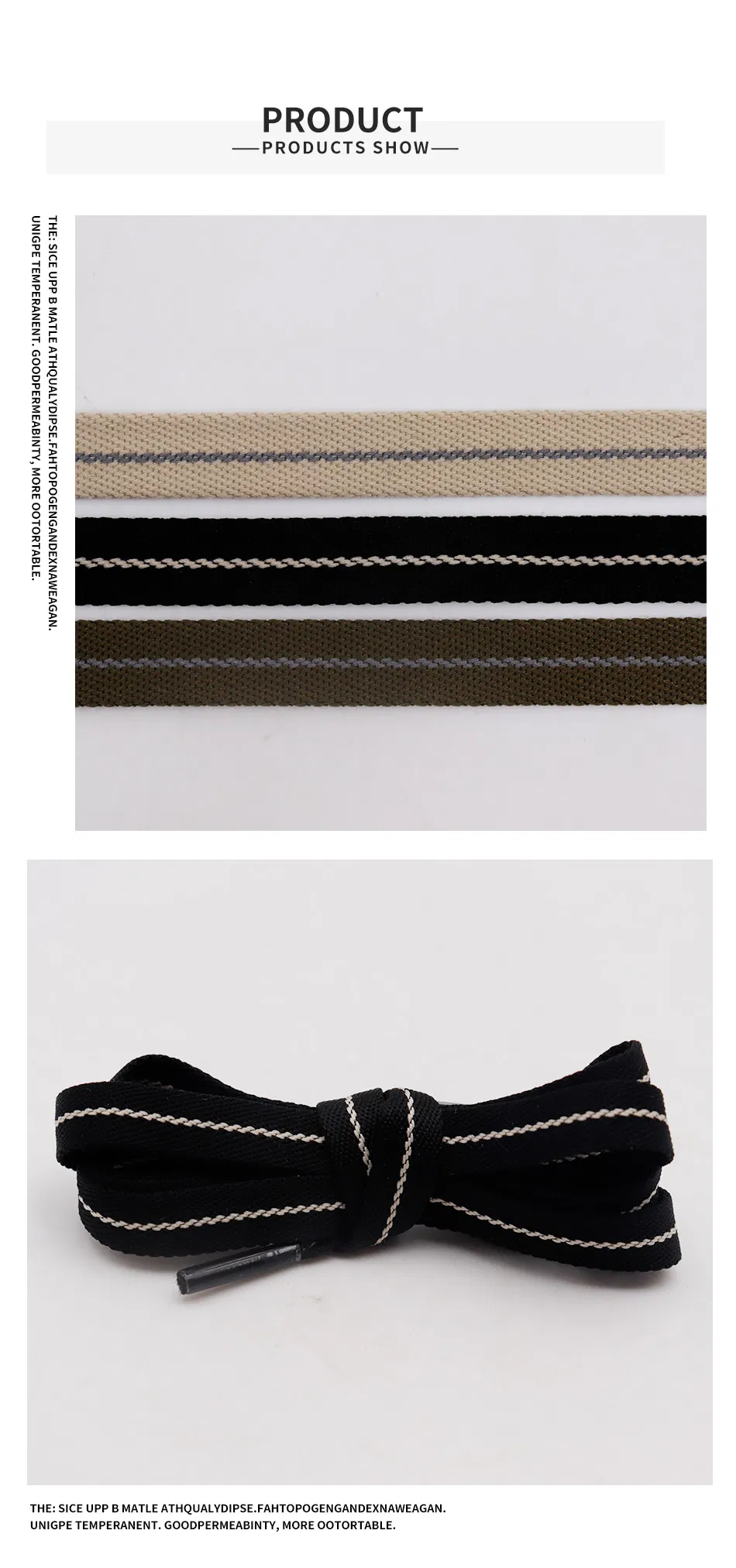 Weiou Manufacturer Direct Sale Plastic Hook Flat Cap Rope Strap Magnetic Shoelace Customizable Elastic Rope Strap