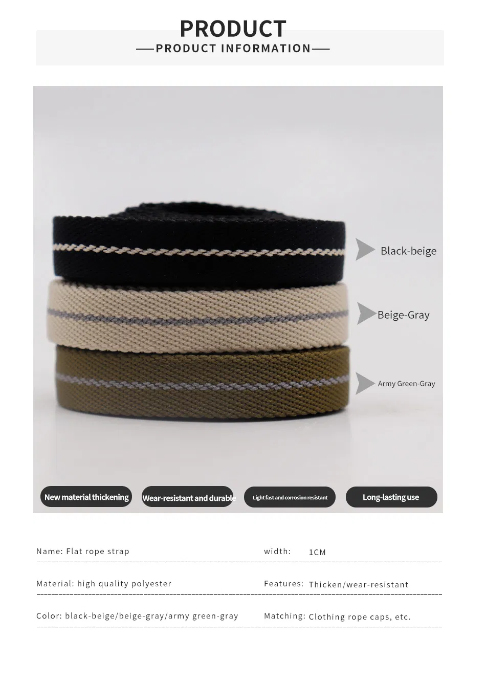 Weiou Manufacturer Direct Sale Plastic Hook Flat Cap Rope Strap Magnetic Shoelace Customizable Elastic Rope Strap