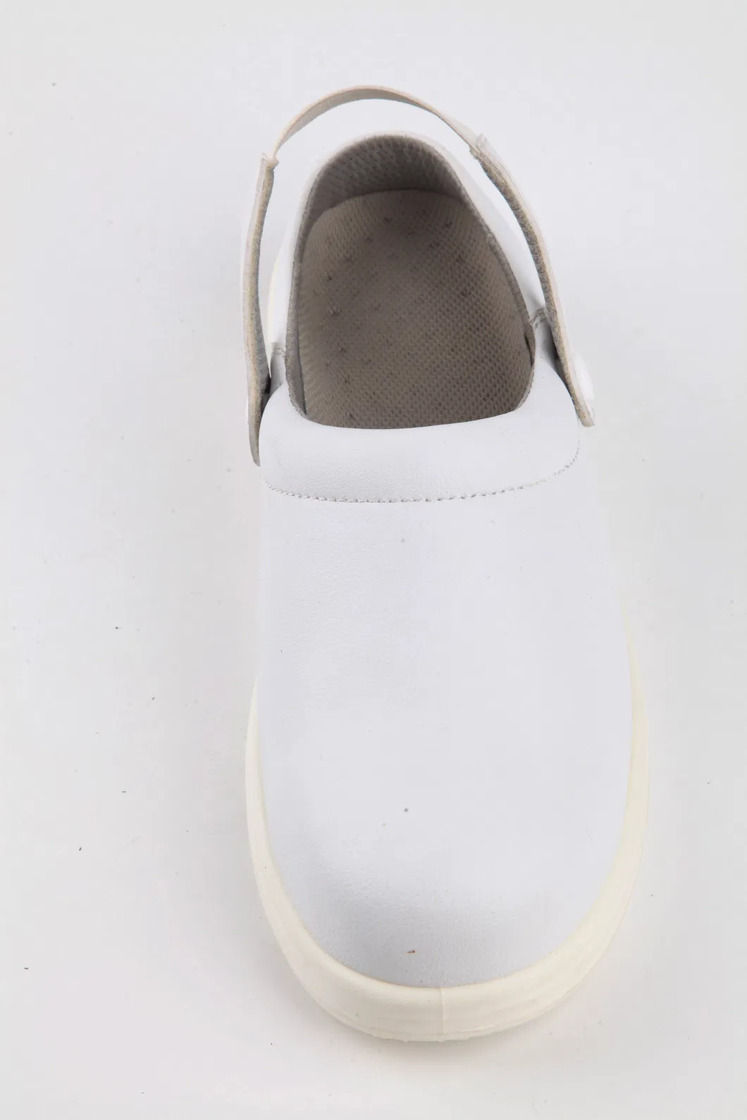 White Leather Upper Material and Unisex Gender Steel Safety Shoes