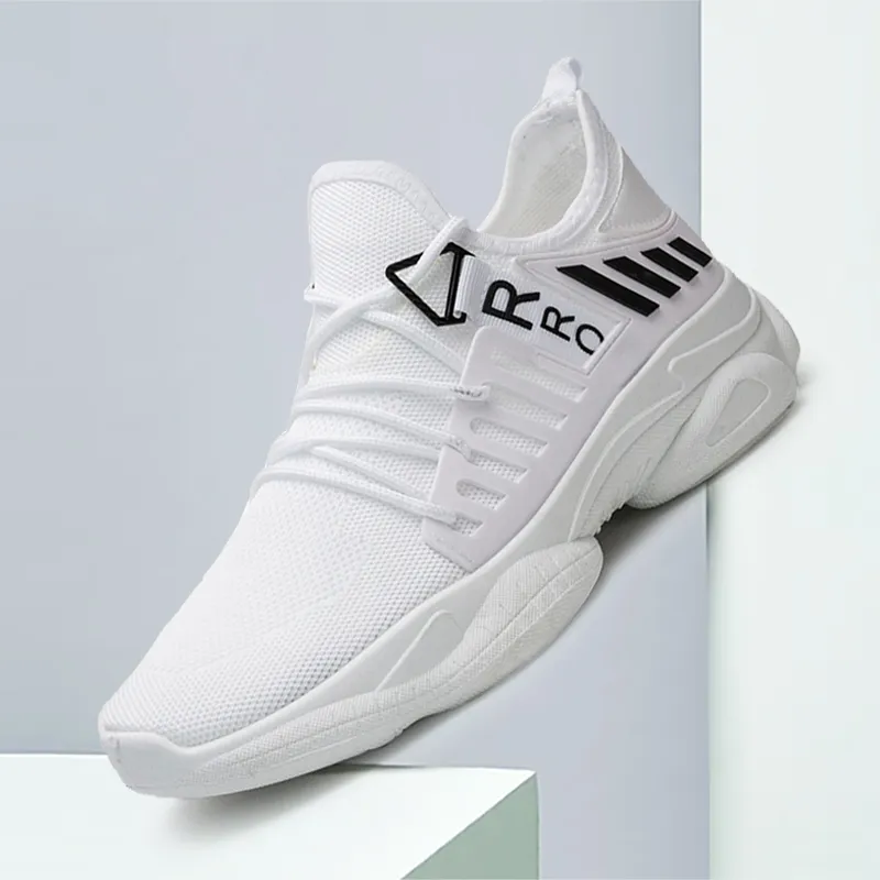 Wholesale Black White Fashion Campus Shoes Sepatu Pria Sneakers Supplier