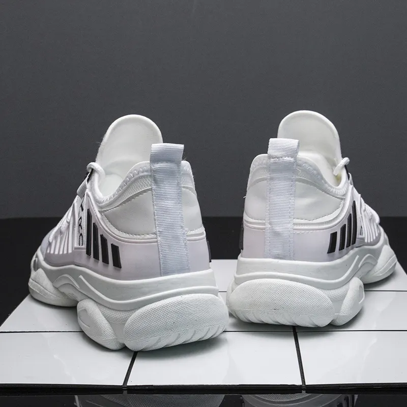 Wholesale Black White Fashion Campus Shoes Sepatu Pria Sneakers Supplier