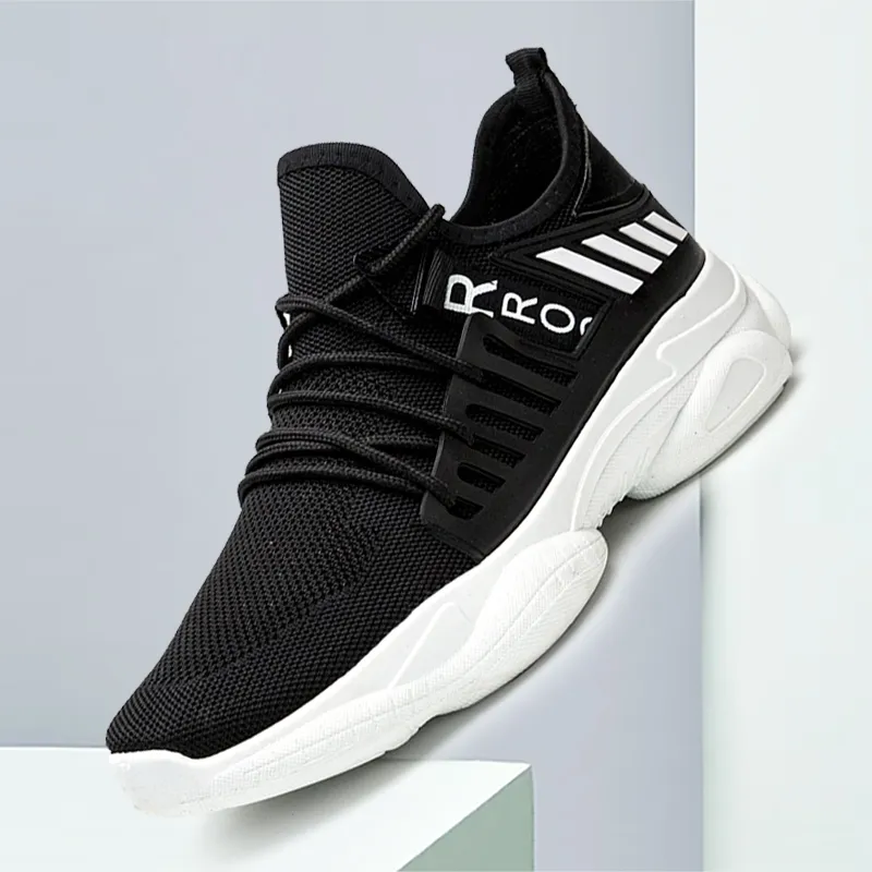 Wholesale Black White Fashion Campus Shoes Sepatu Pria Sneakers Supplier