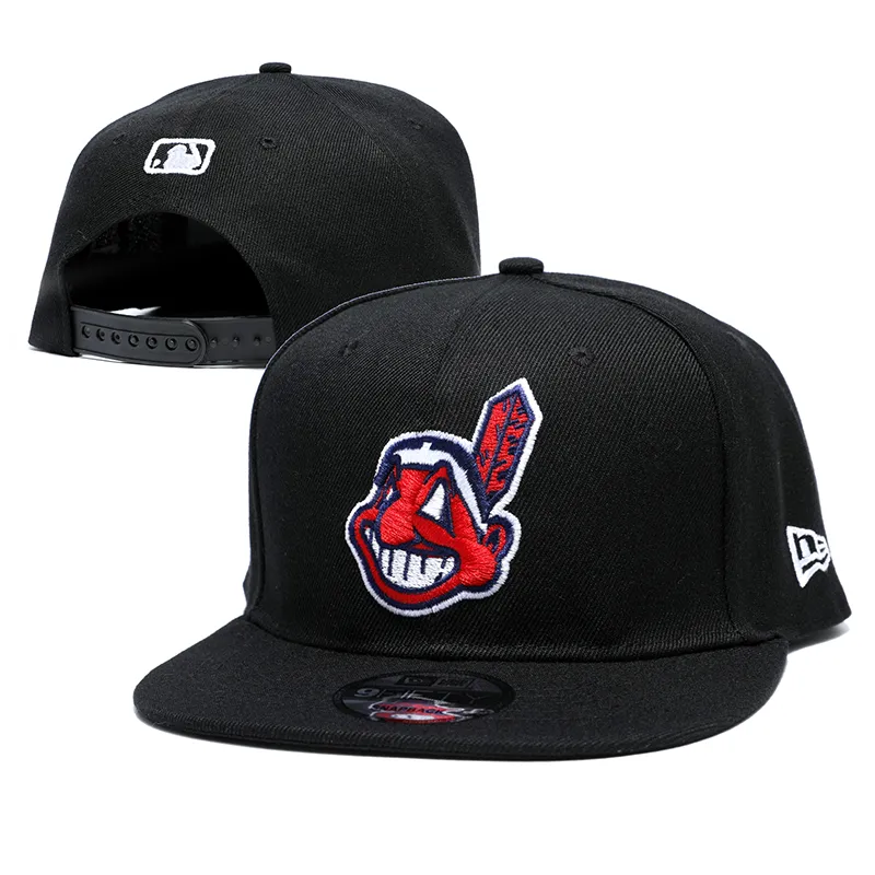 Wholesale Cheap Baseball Caps Embroidery Snapback Fitted Flat Hats in Black