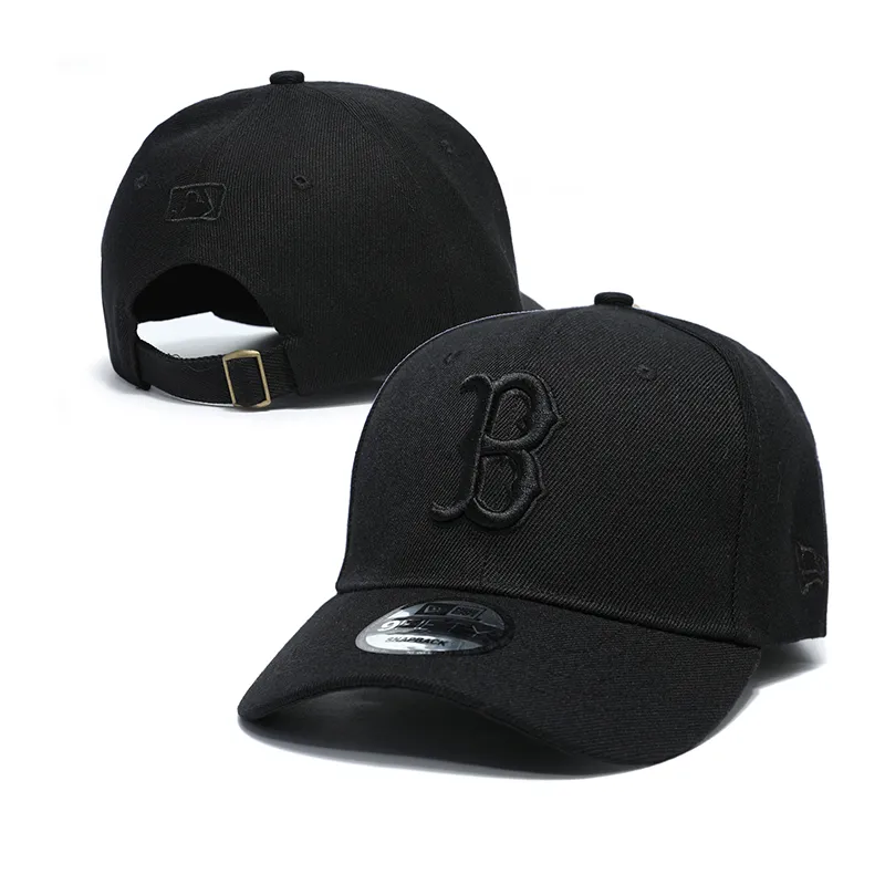 Wholesale Cheap Baseball Caps Embroidery Snapback Fitted Flat Hats in Black