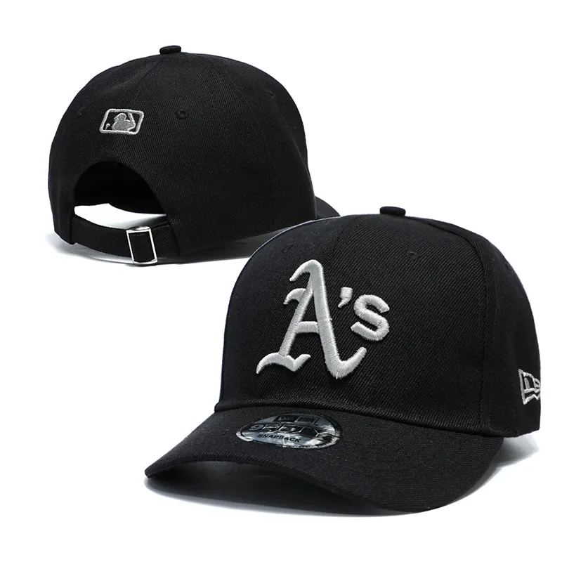 Wholesale Cheap Baseball Caps Embroidery Snapback Fitted Flat Hats in Black