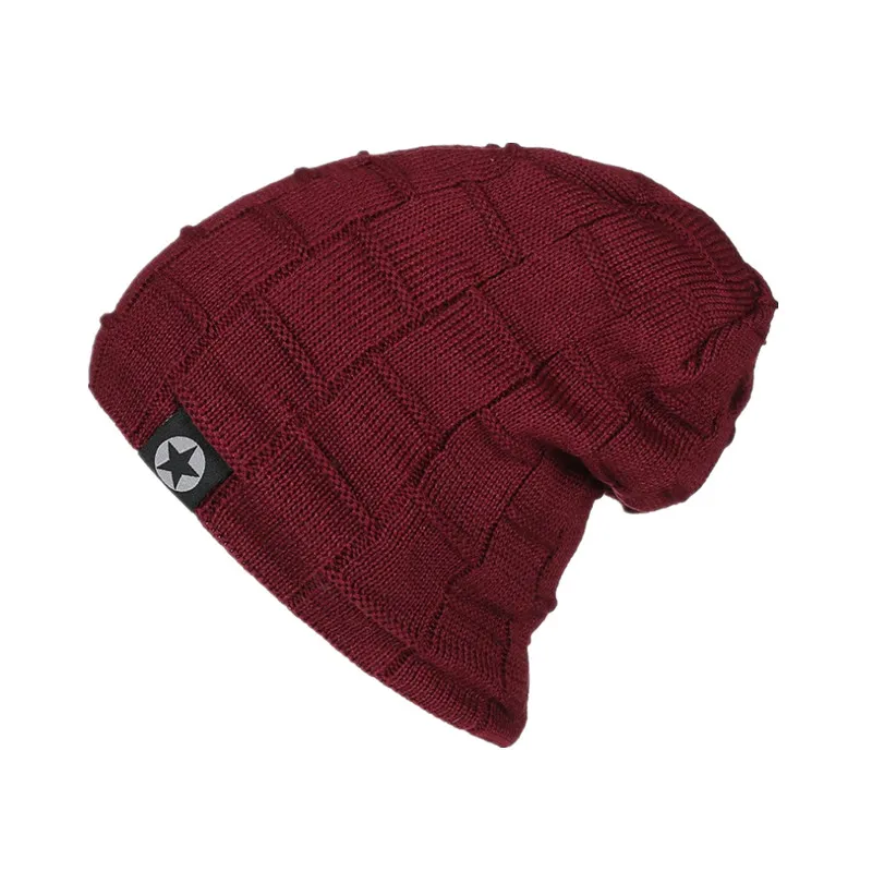 Wholesale Custom Colorful Winter Hat Adult Warm Knit Beanie Sport Hat