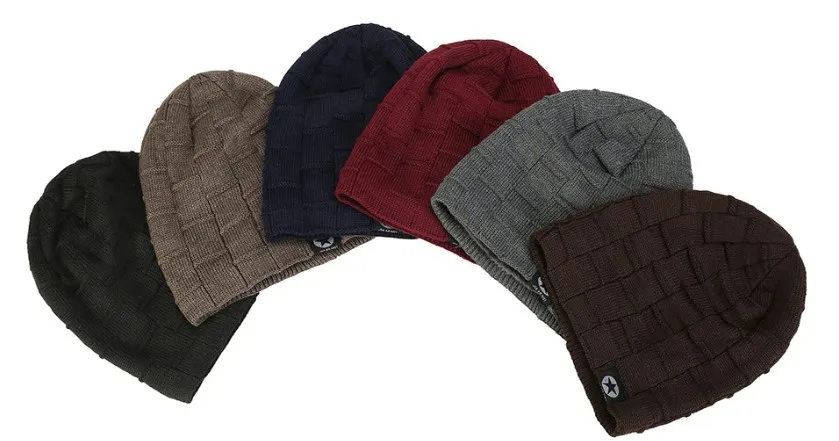 Wholesale Custom Colorful Winter Hat Adult Warm Knit Beanie Sport Hat