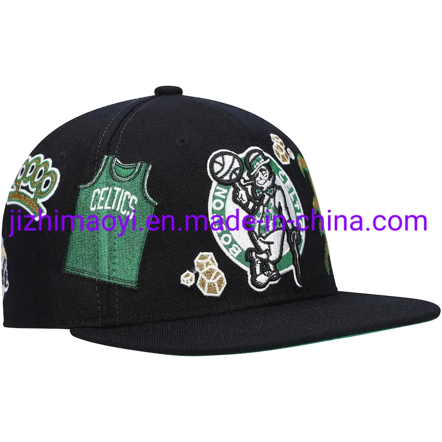 Wholesale Dropshipping Amazon Dhgate Alibaba Ebay Best Seller Boston Celtics Hats Mitchell & Ness Black My City Snapback Cap Adjustable Fitted Size