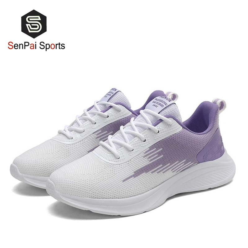 Wholesale Women Flyknit Sneakers OEM Jogging Sport Running Shoes
